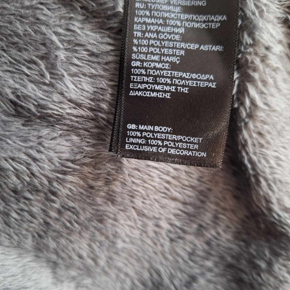 The North Face Osito Fleece Full Zip Mid Grey Heather Jacket Size XS - Picture 8 of 9